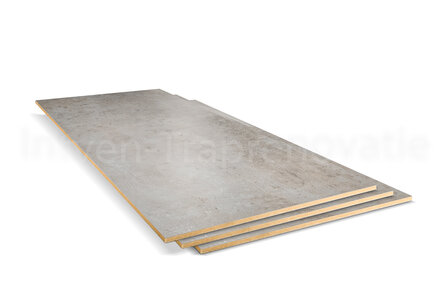 dubbel stootboord van cpl materiaal in de kleur licht beton 40x136cm